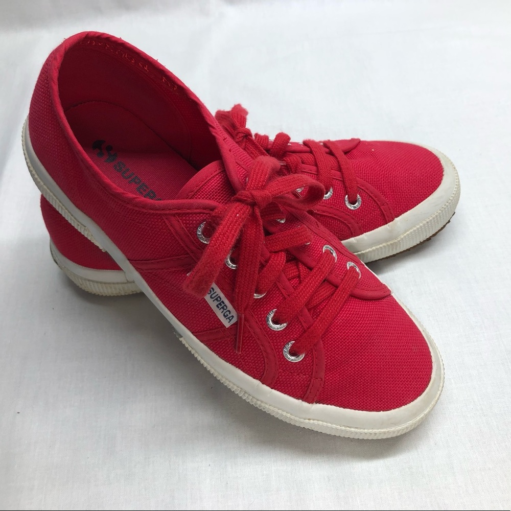 Red Superga Sneakers